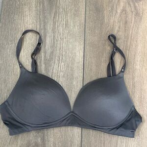 Gray Victorias Secret Wireless Bra
